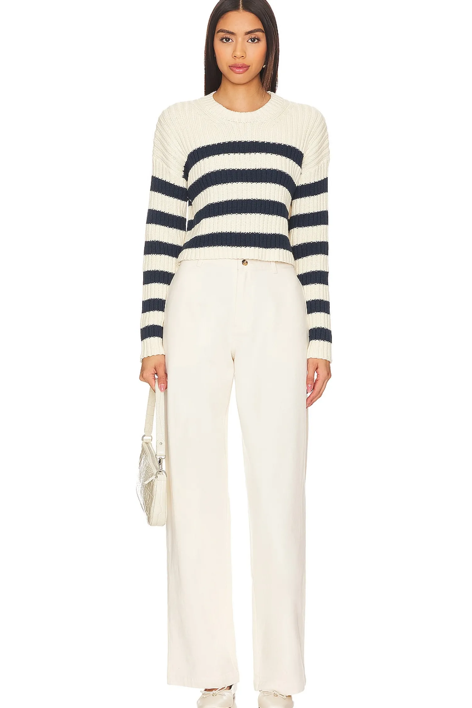 Women Denimist Pants>Flat Front Wide Leg Chino