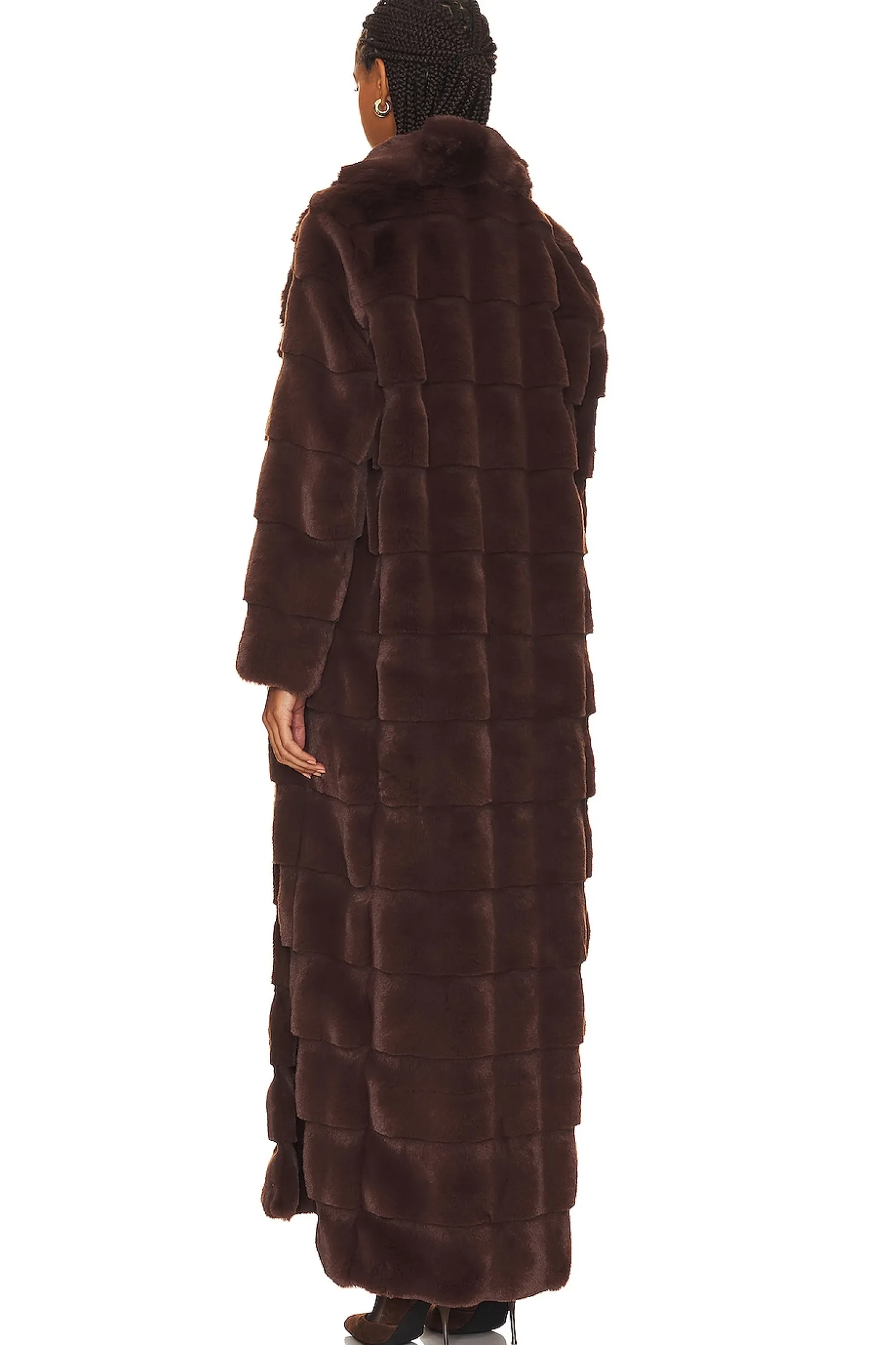Women LITA by Ciara Jackets & Coats>Floor Length Faux Fur Coat