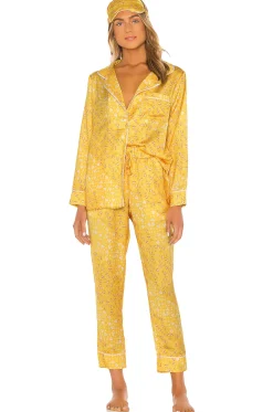 Women Plush Lingerie & Sleepwear>Floral PJ & Eye Mask Set