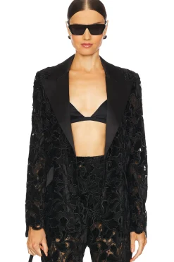 Women Nadine Merabi Matching Sets|Jackets & Coats>Floral Velvet Lace Blazer