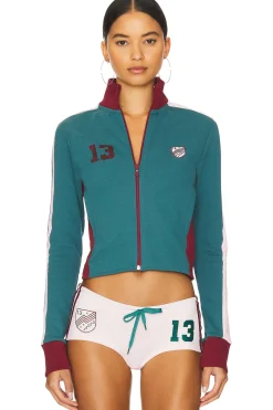Women Jaded London Jackets & Coats>Football Zip Track Top