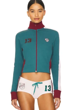 Women Jaded London Jackets & Coats>Football Zip Track Top