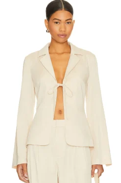Women LPA Jackets & Coats>Franca Tie Front Blazer Top