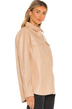 Women Bardot Jackets & Coats>Frida Vegan Leather Shirt