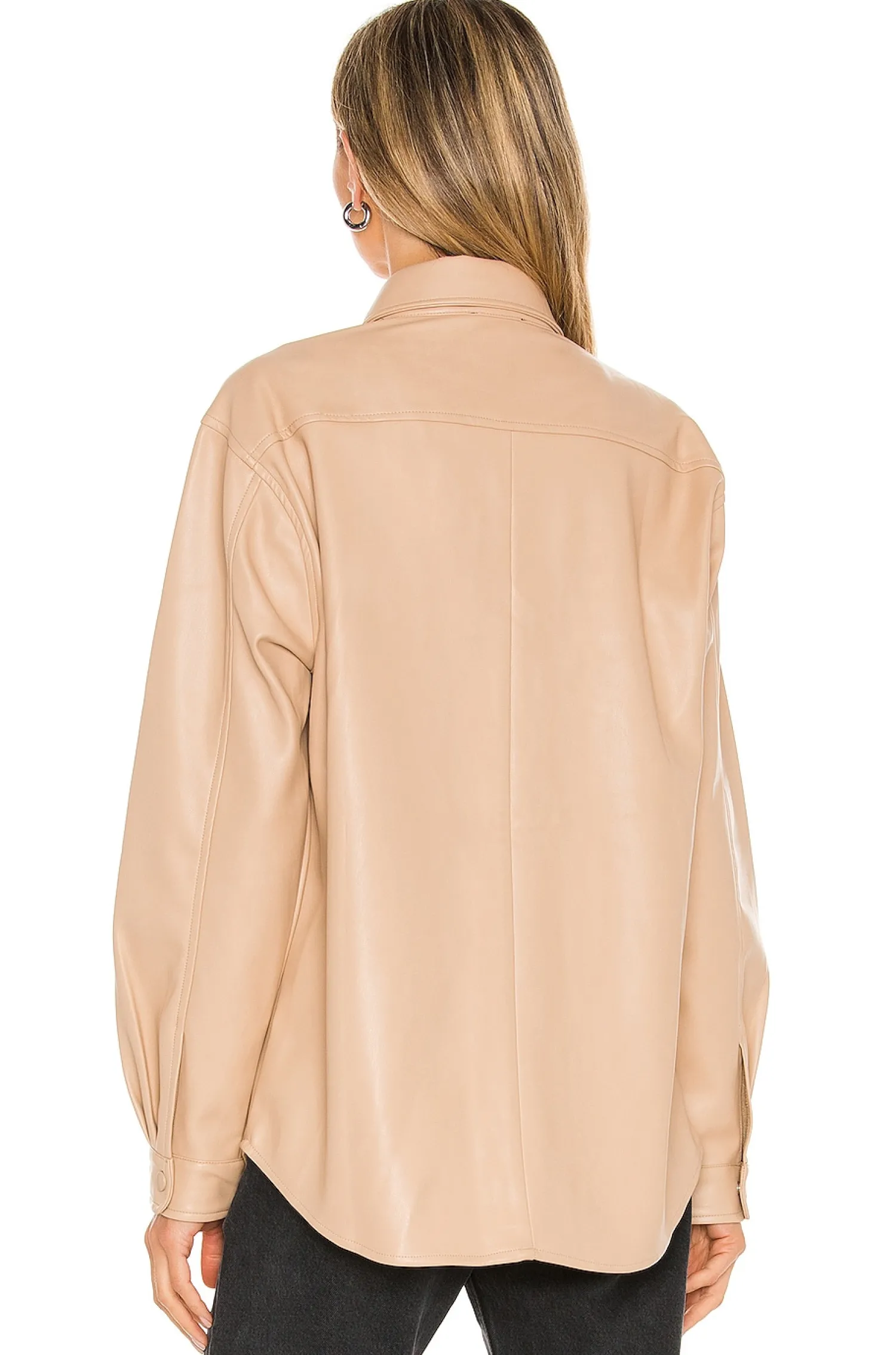 Women Bardot Jackets & Coats>Frida Vegan Leather Shirt