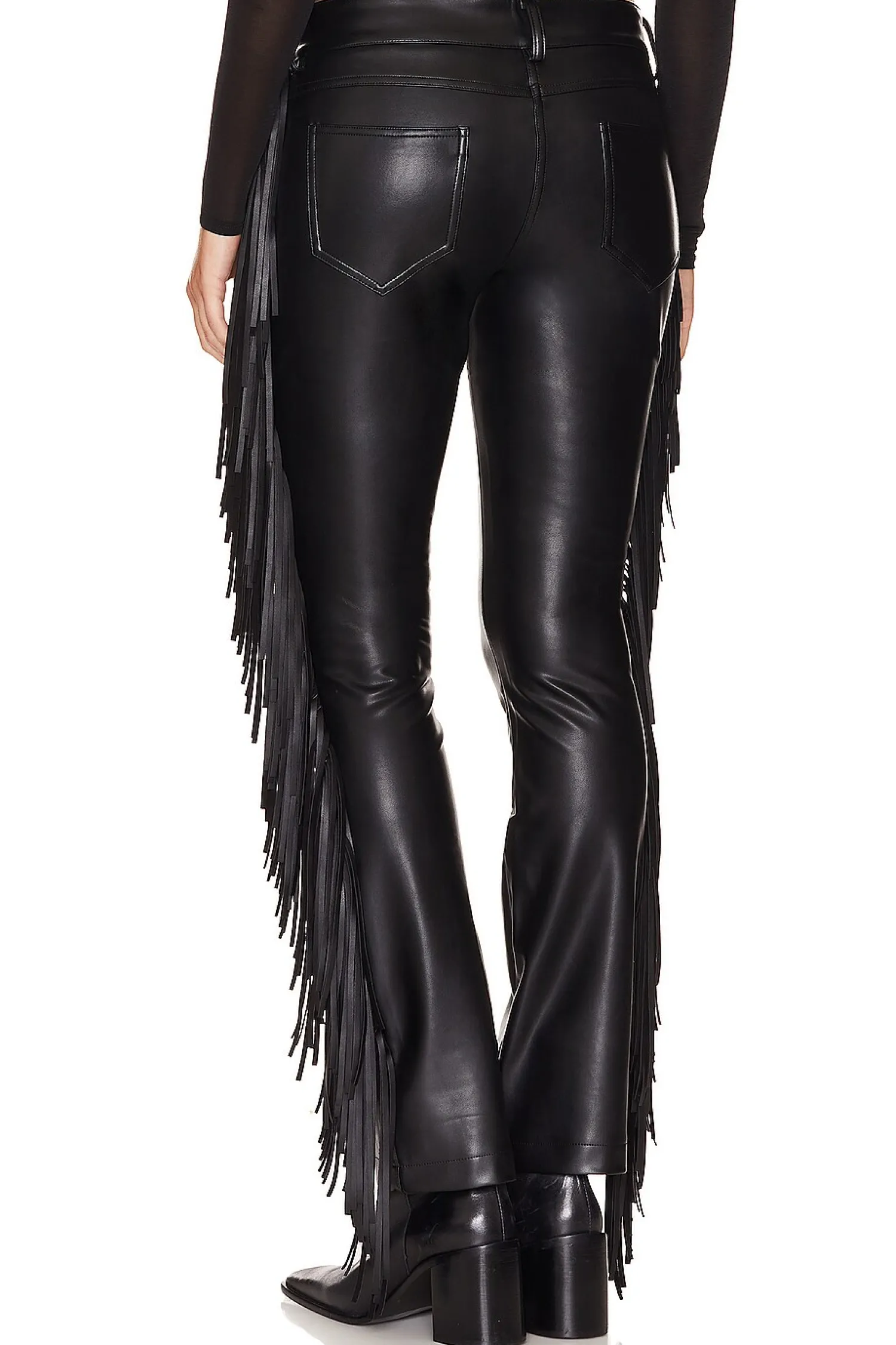 Women Norma Kamali Pants>Fringe Boot Leg Jean