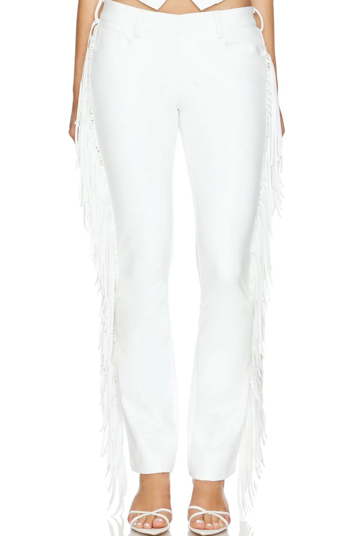 Women Norma Kamali Matching Sets>Fringe Boot Leg Jean