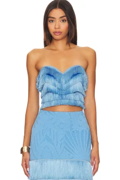 Women PatBO Matching Sets>Fringe Crop Top