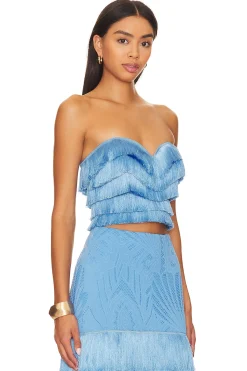 Women PatBO Matching Sets>Fringe Crop Top