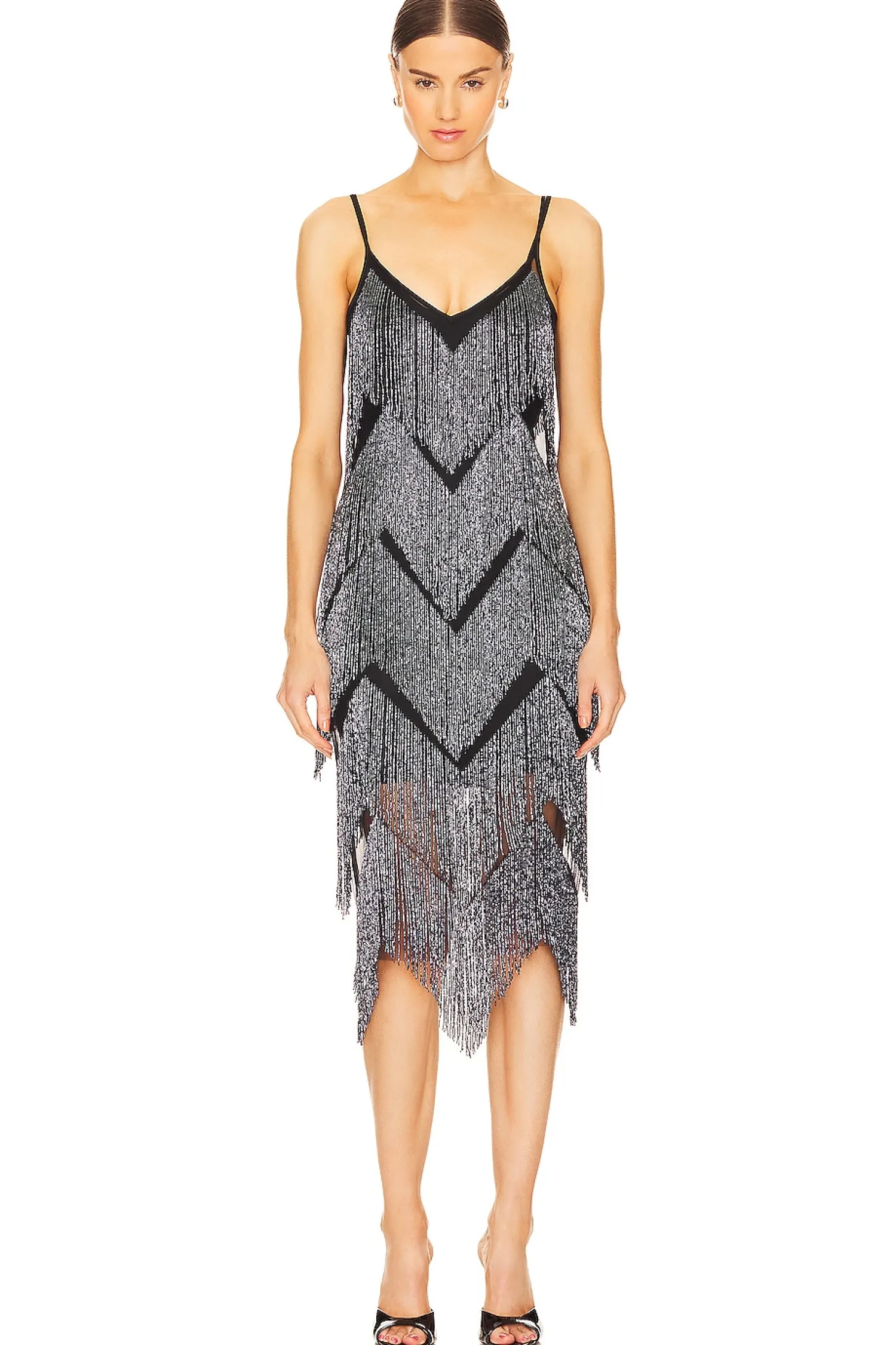Women fleur du mal Dresses>Fringe Midi Dress