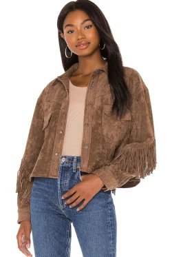 Women BLANKNYC Jackets & Coats>Fringe Shacket