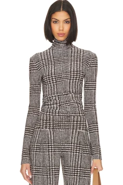 Women Norma Kamali Matching Sets>Front Zip Slim Fit Turtle Top