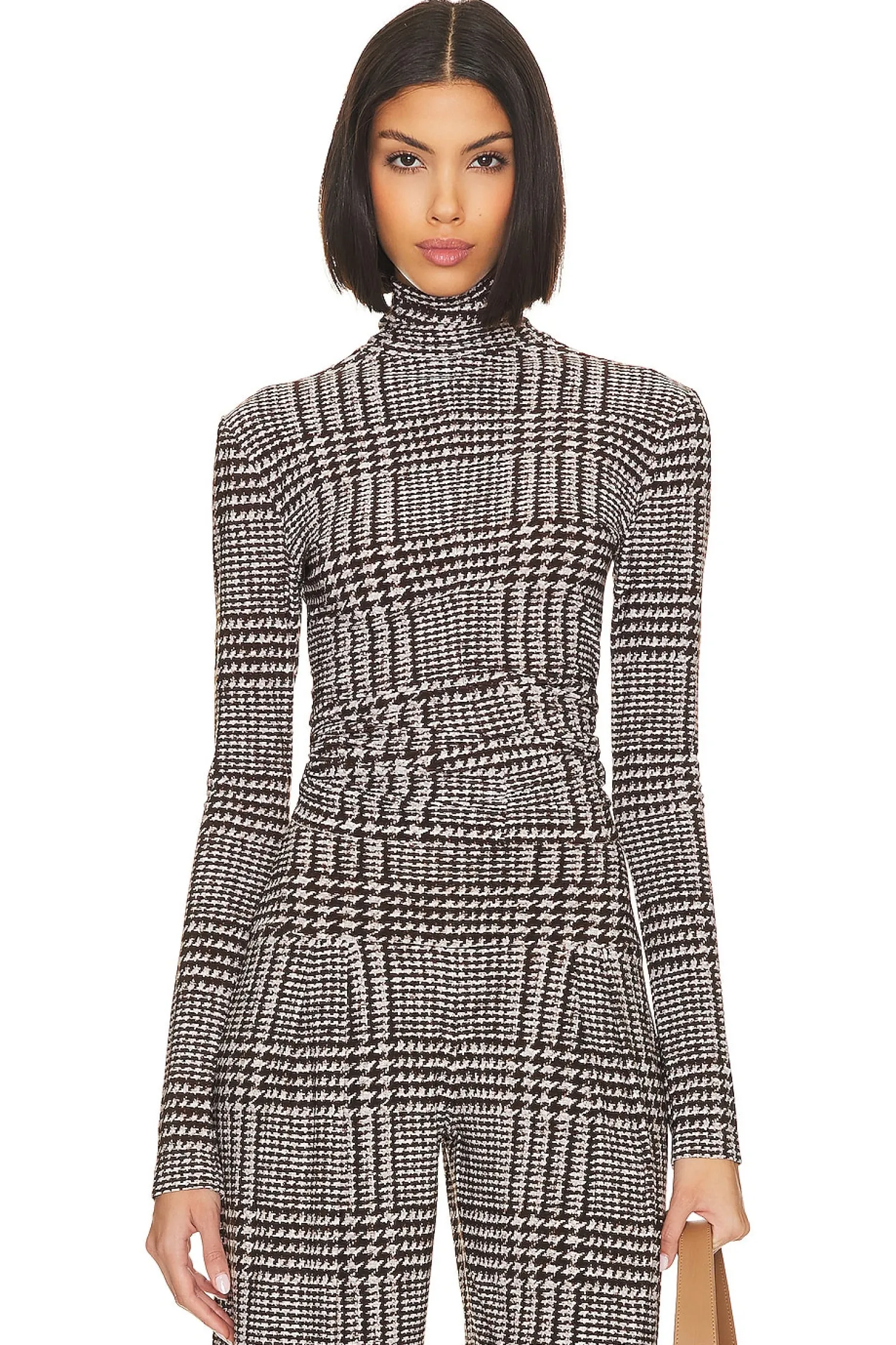 Women Norma Kamali Matching Sets>Front Zip Slim Fit Turtle Top
