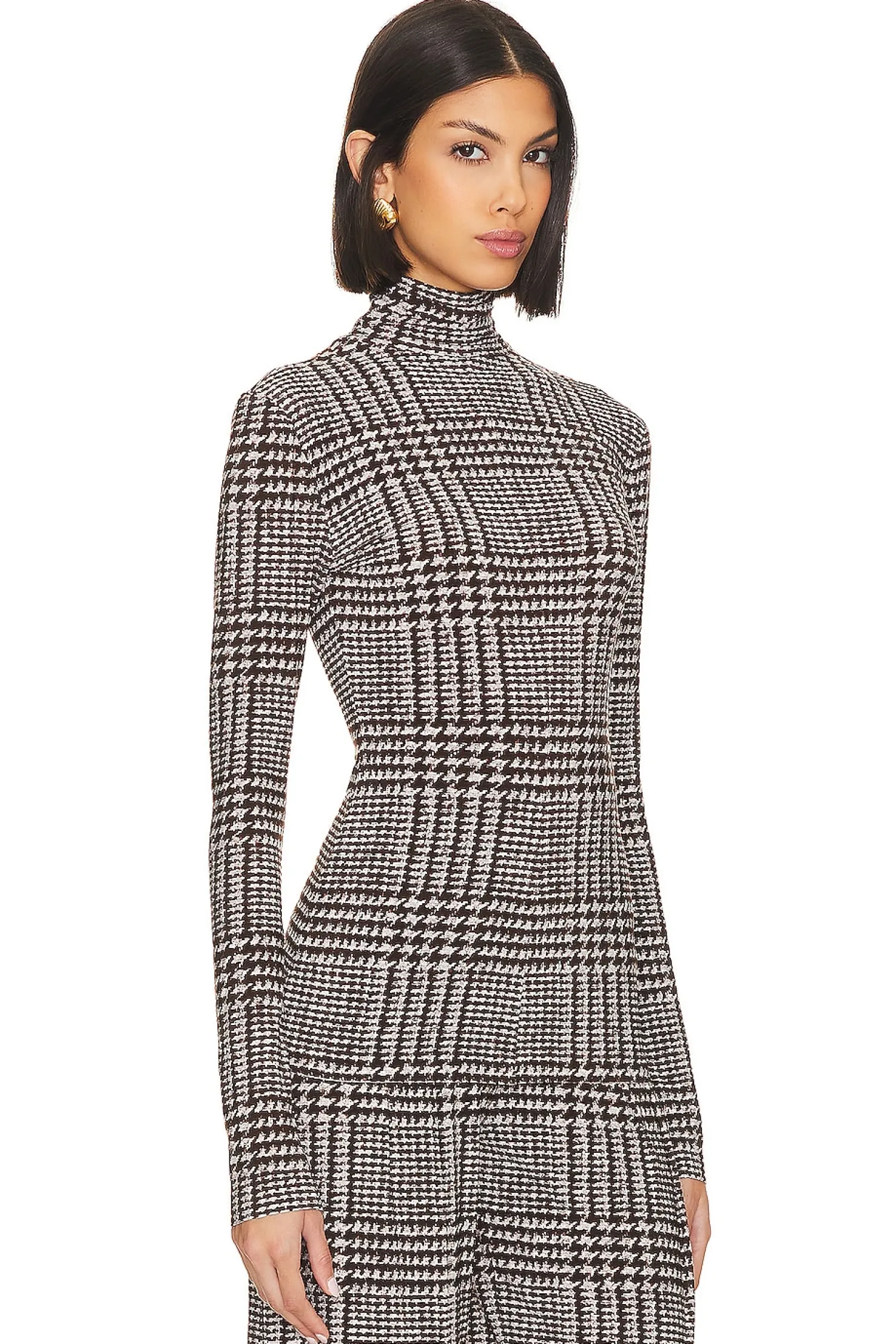 Women Norma Kamali Matching Sets>Front Zip Slim Fit Turtle Top