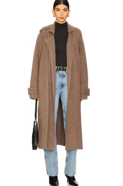 Women NAADAM Jackets & Coats>Full Length Two Piece Knit Coat