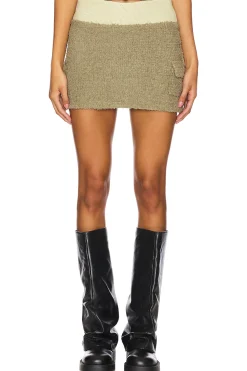 Women Zemeta Matching Sets>Fuzzy Cargo Skirt