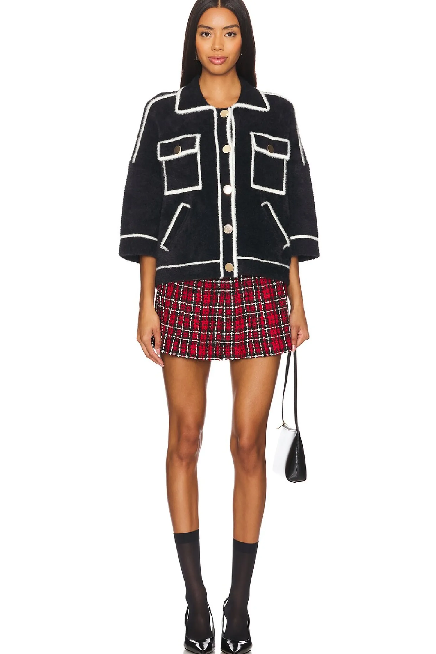 Women Essentiel Antwerp Jackets & Coats>Galena Furry Knitted Jacket