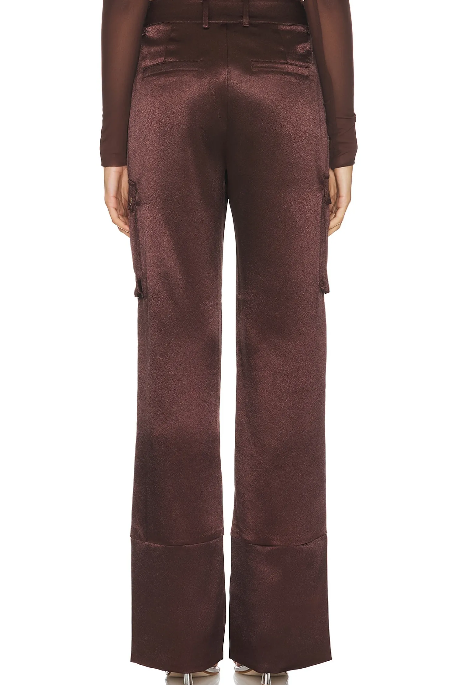 Women SER.O.YA Pants>Galia Satin Cargo Pant