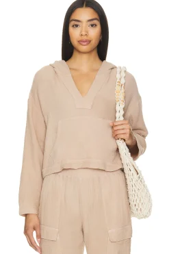 Women MONROW Matching Sets|Loungewear>Gauze Pullover Hoody