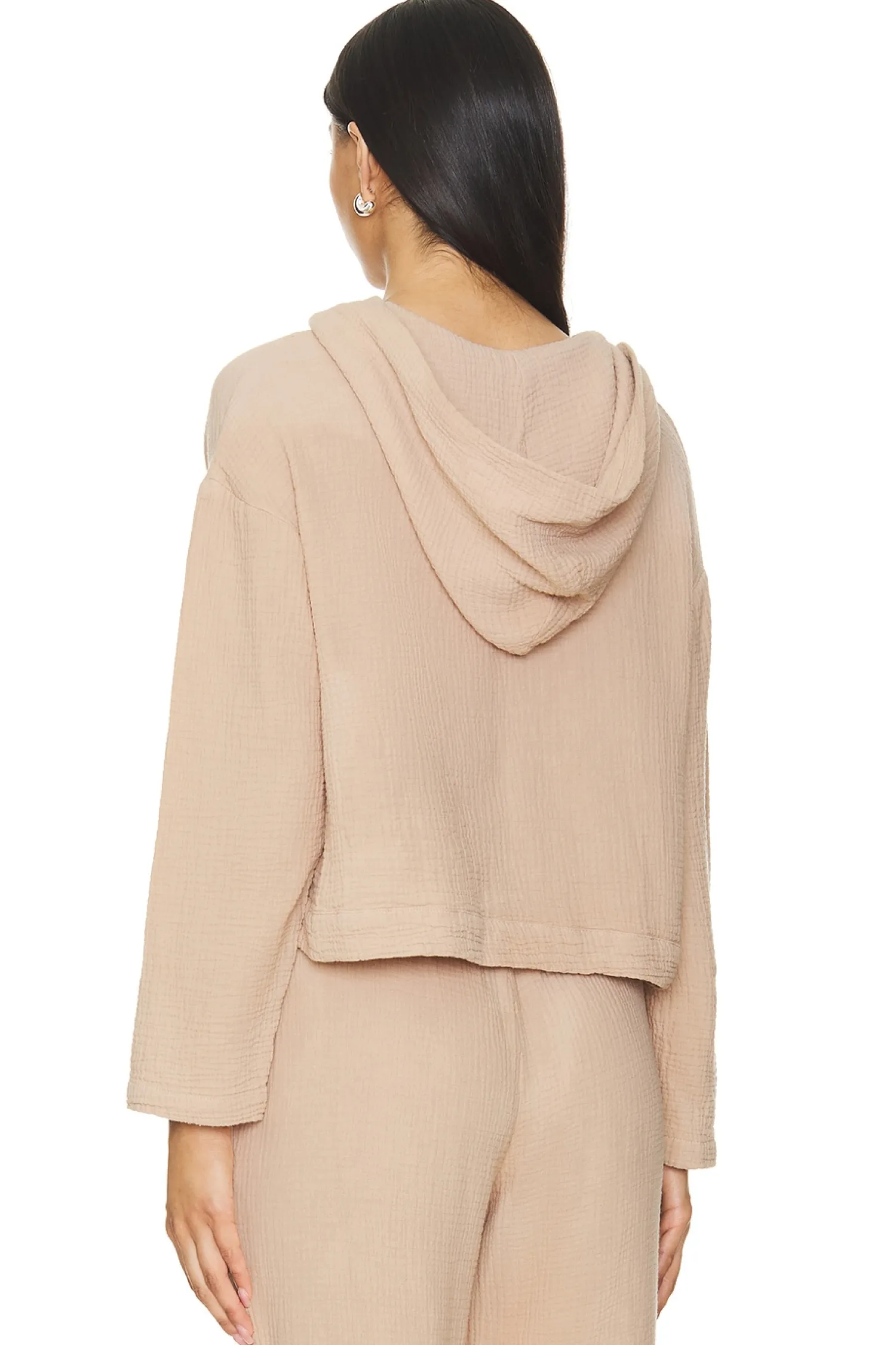 Women MONROW Matching Sets|Loungewear>Gauze Pullover Hoody