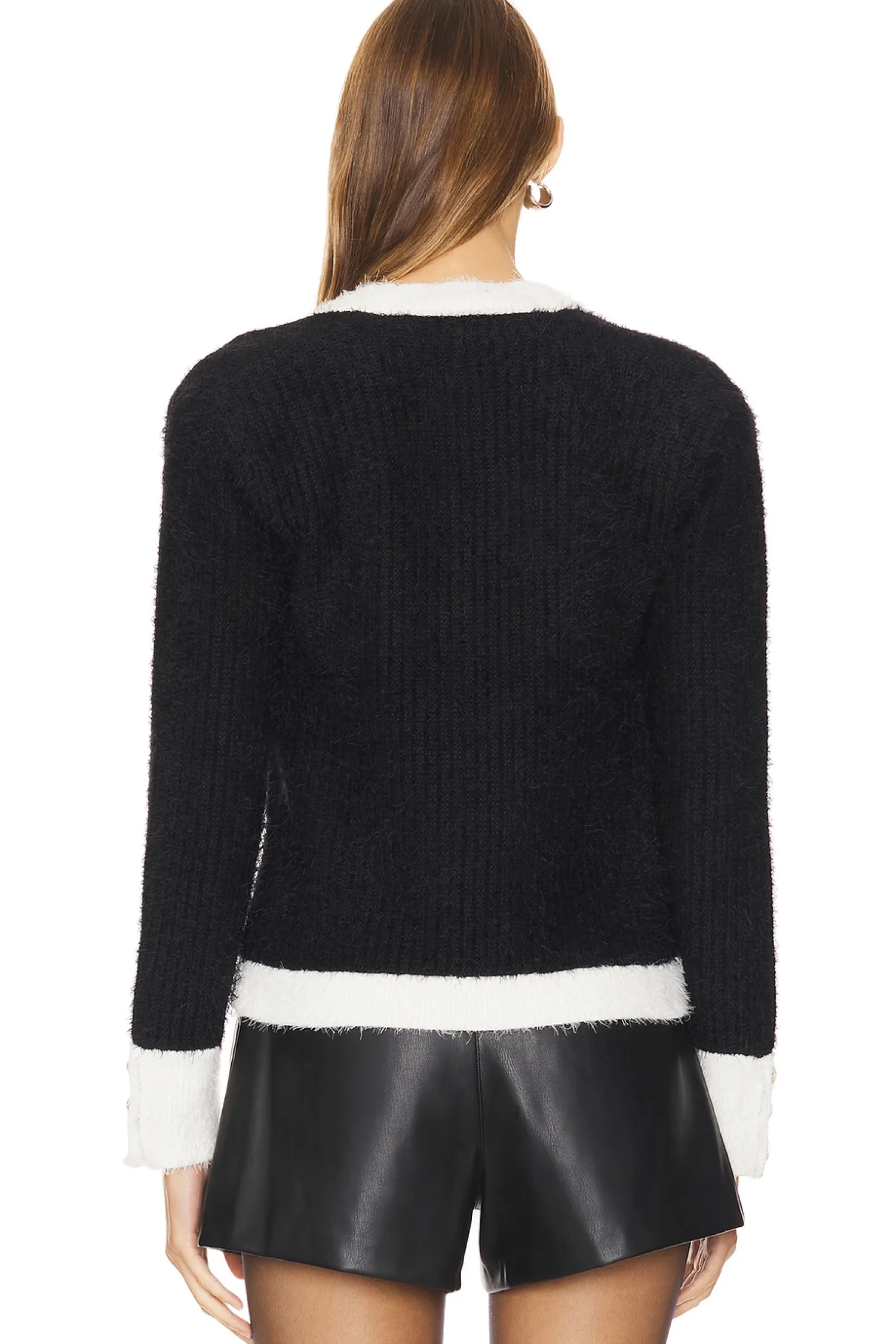 Women L'AGENCE Jackets & Coats>Georgia Contrast Trim Cardigan Blazer