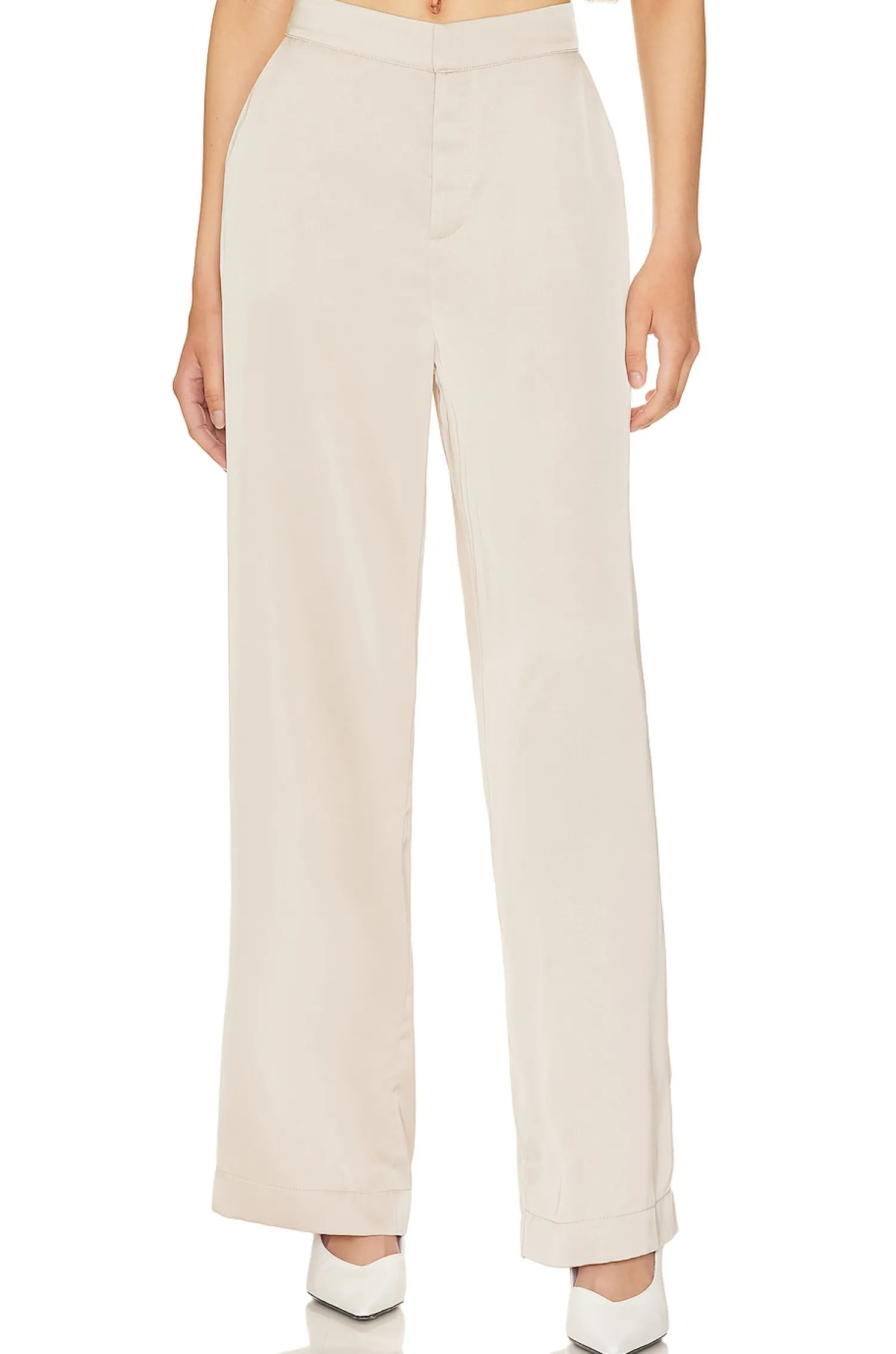 Women LBLC The Label Pants>Gia Wide Leg Plant