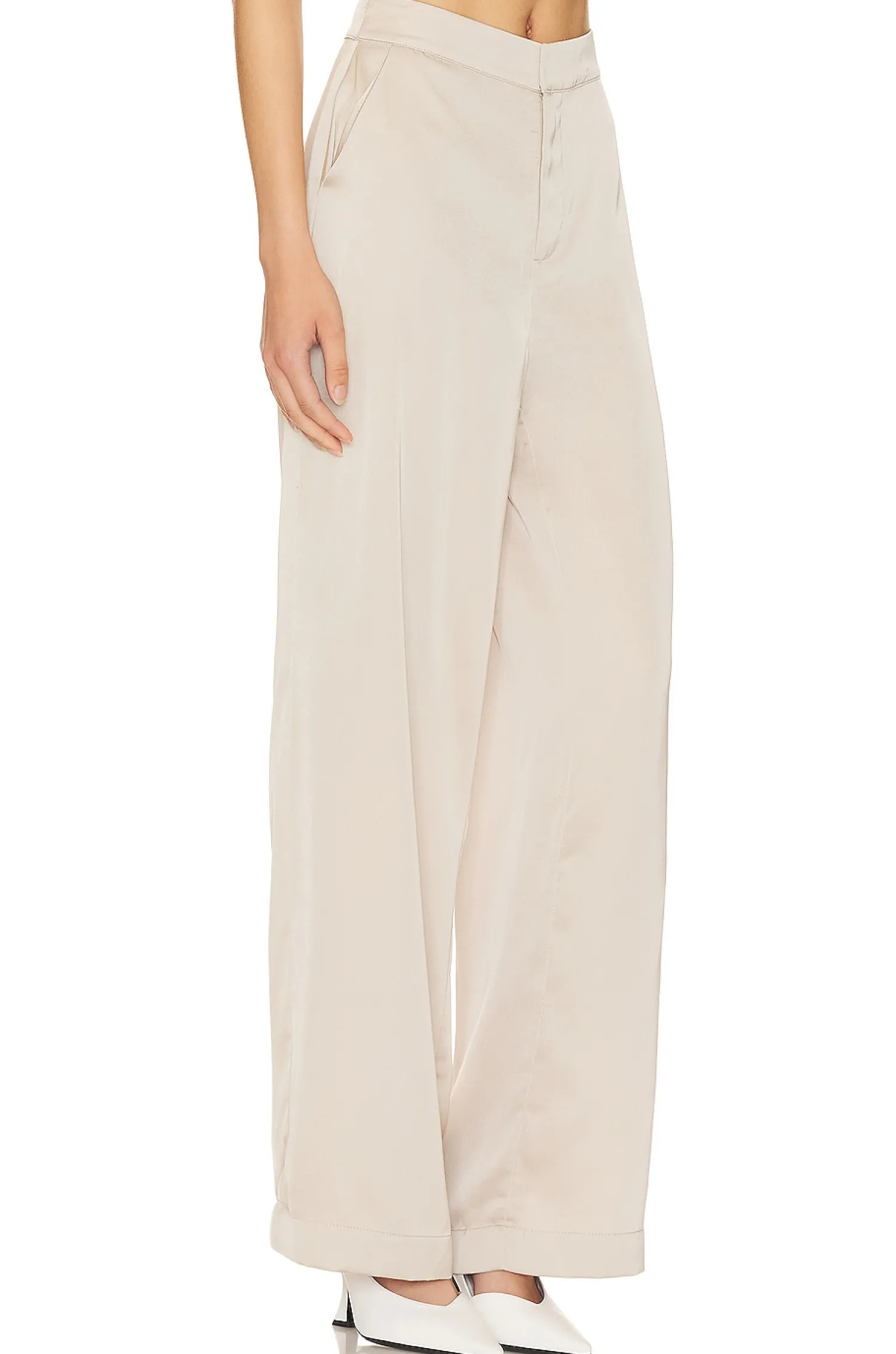 Women LBLC The Label Pants>Gia Wide Leg Plant