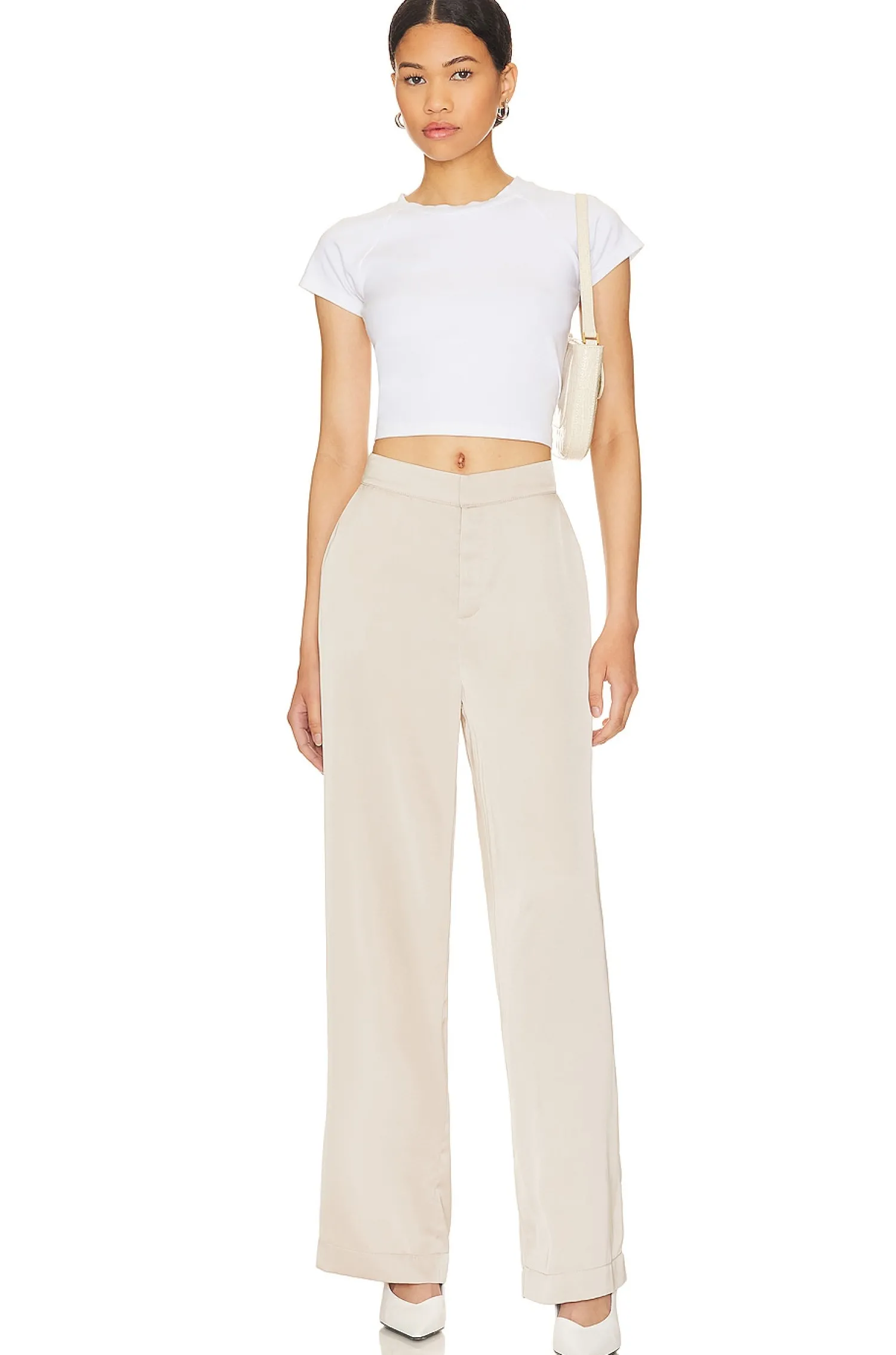 Women LBLC The Label Pants>Gia Wide Leg Plant