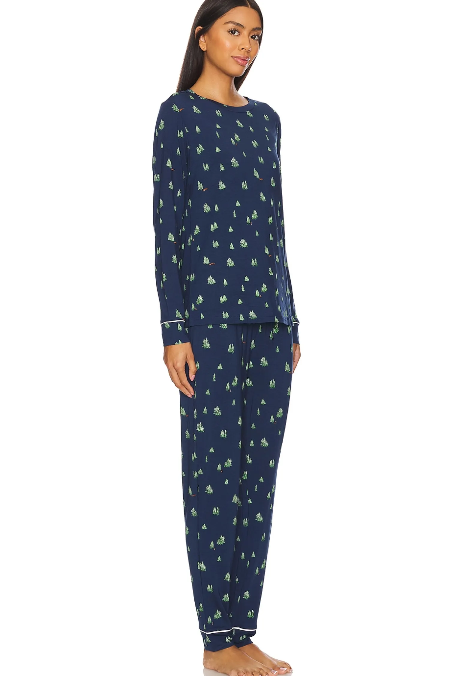 Women eberjey Lingerie & Sleepwear>Gisele Printed Crew PJ Set