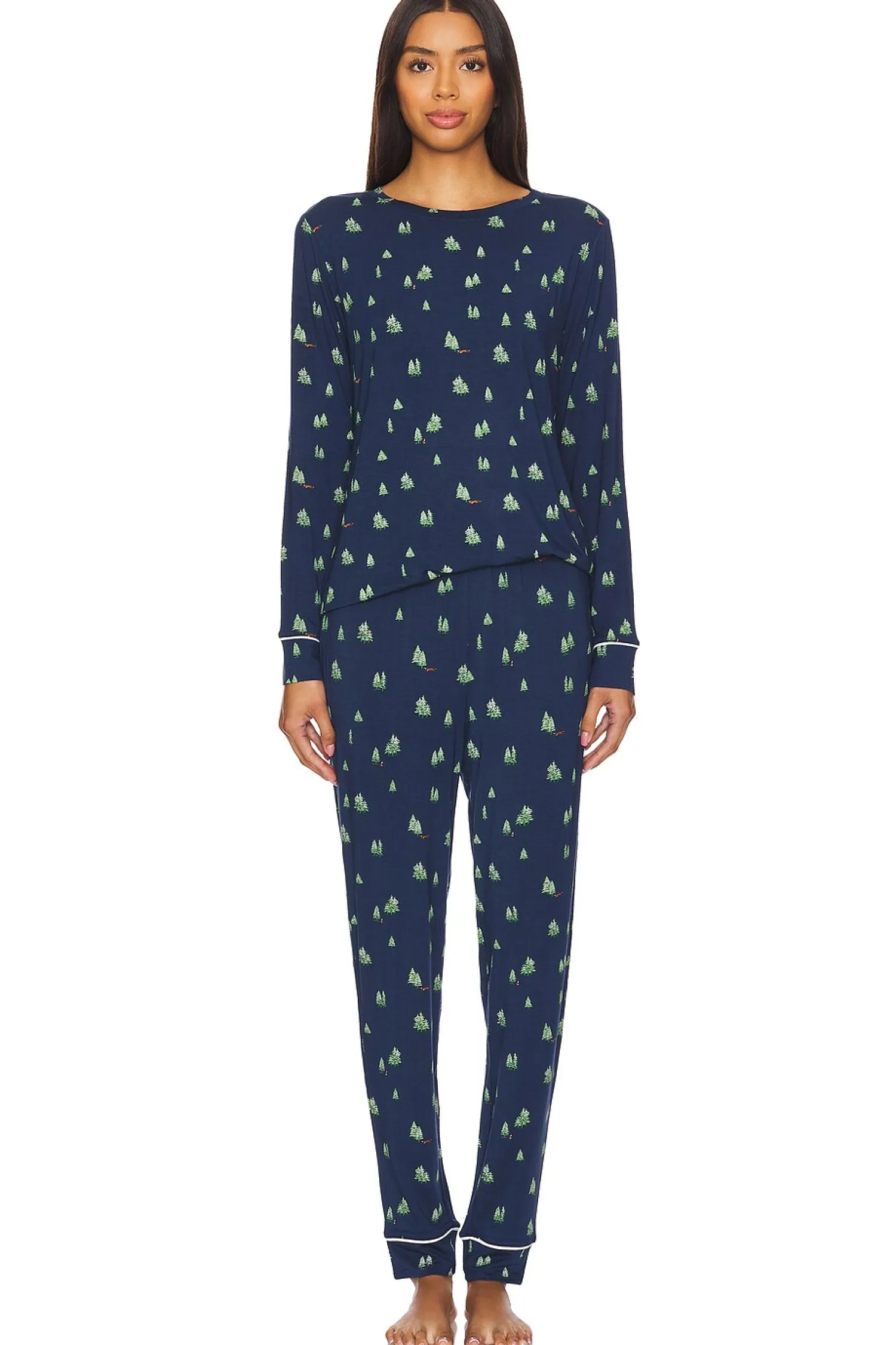 Women eberjey Lingerie & Sleepwear>Gisele Printed Crew PJ Set
