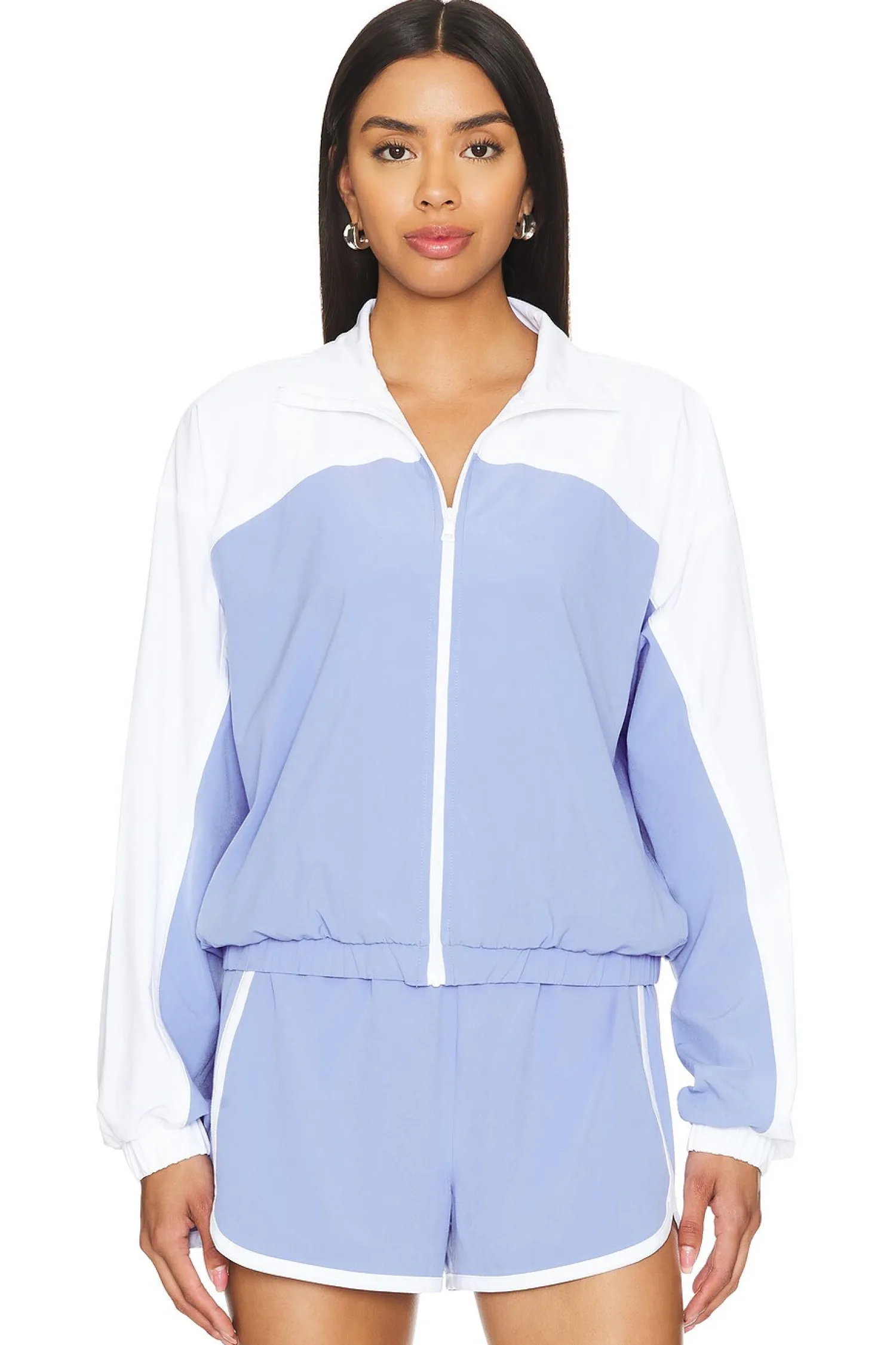 Women Beyond Yoga Jackets & Coats>Go Retro Colorblock Jacket