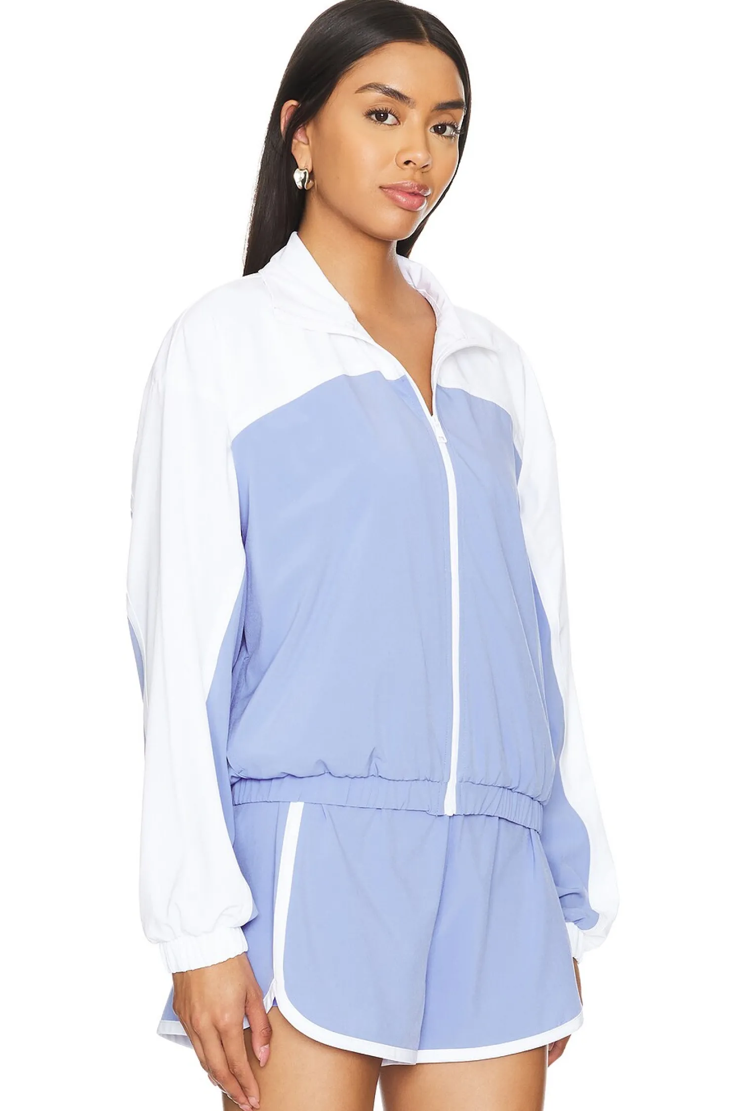 Women Beyond Yoga Jackets & Coats>Go Retro Colorblock Jacket