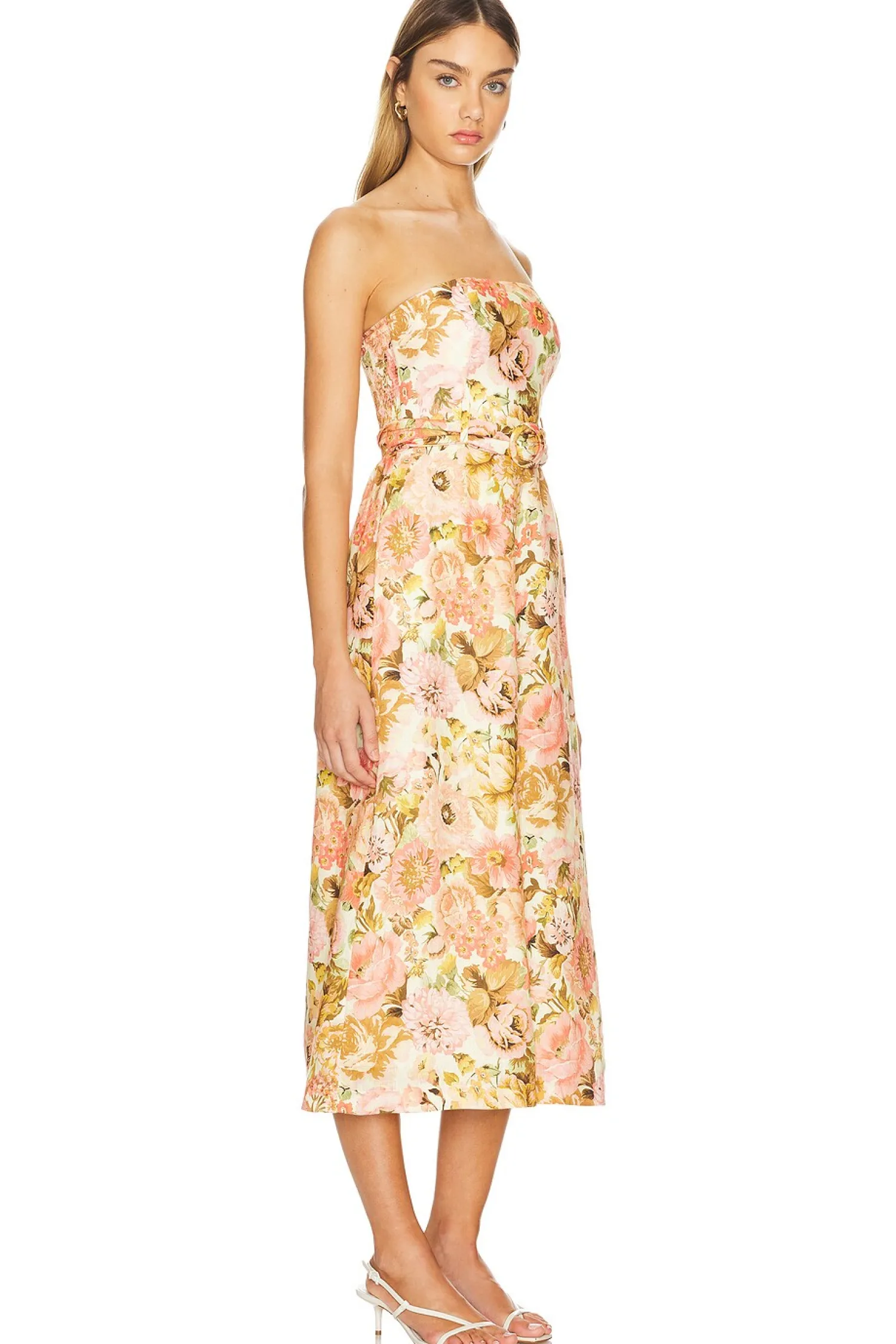 Women Zimmermann Jumpsuits>Golden Strapless Jumpsuit