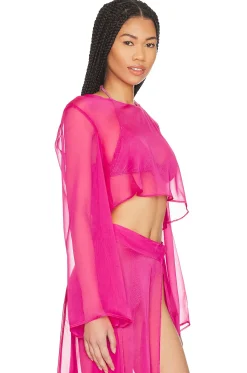 Women Shani Shemer Matching Sets>Grace Cropped Shirt