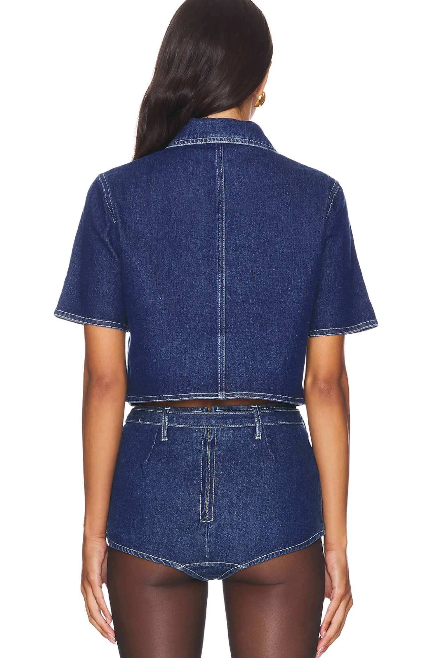Women LIONESS Matching Sets>Halston Denim Top