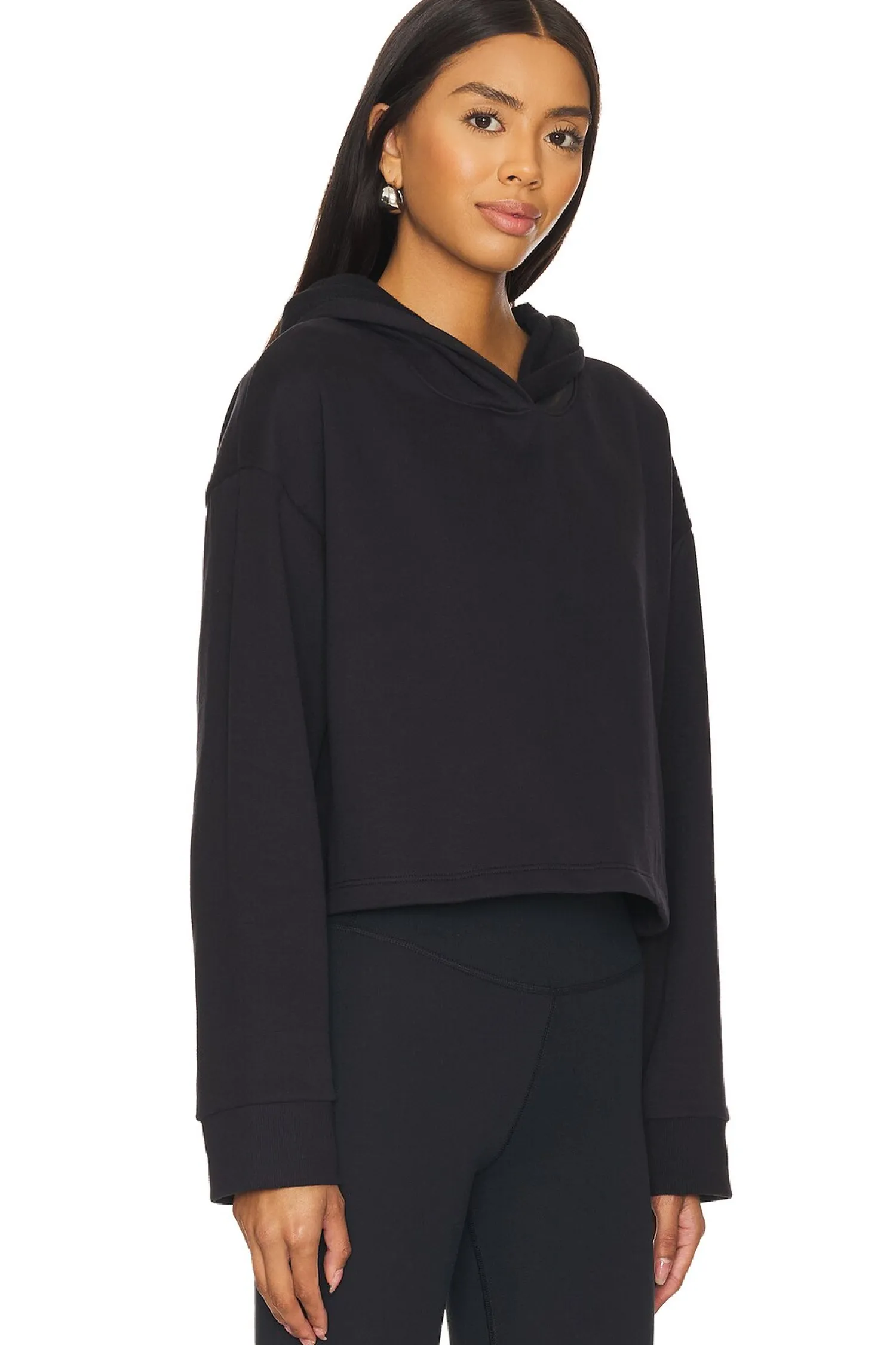 Women Beyond Yoga Loungewear>Happiness Cropped Hoodie