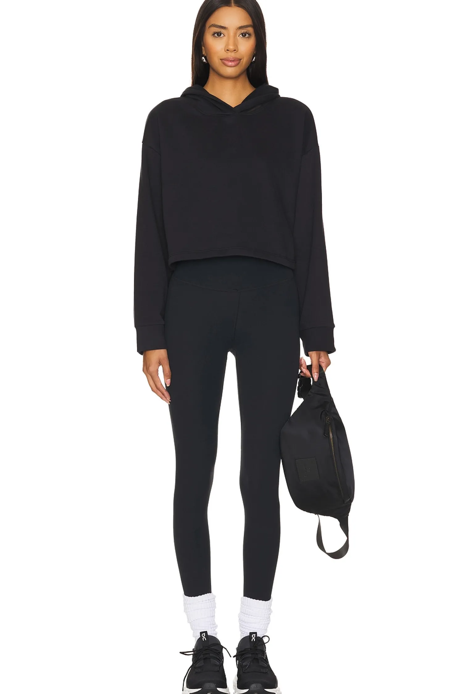 Women Beyond Yoga Loungewear>Happiness Cropped Hoodie
