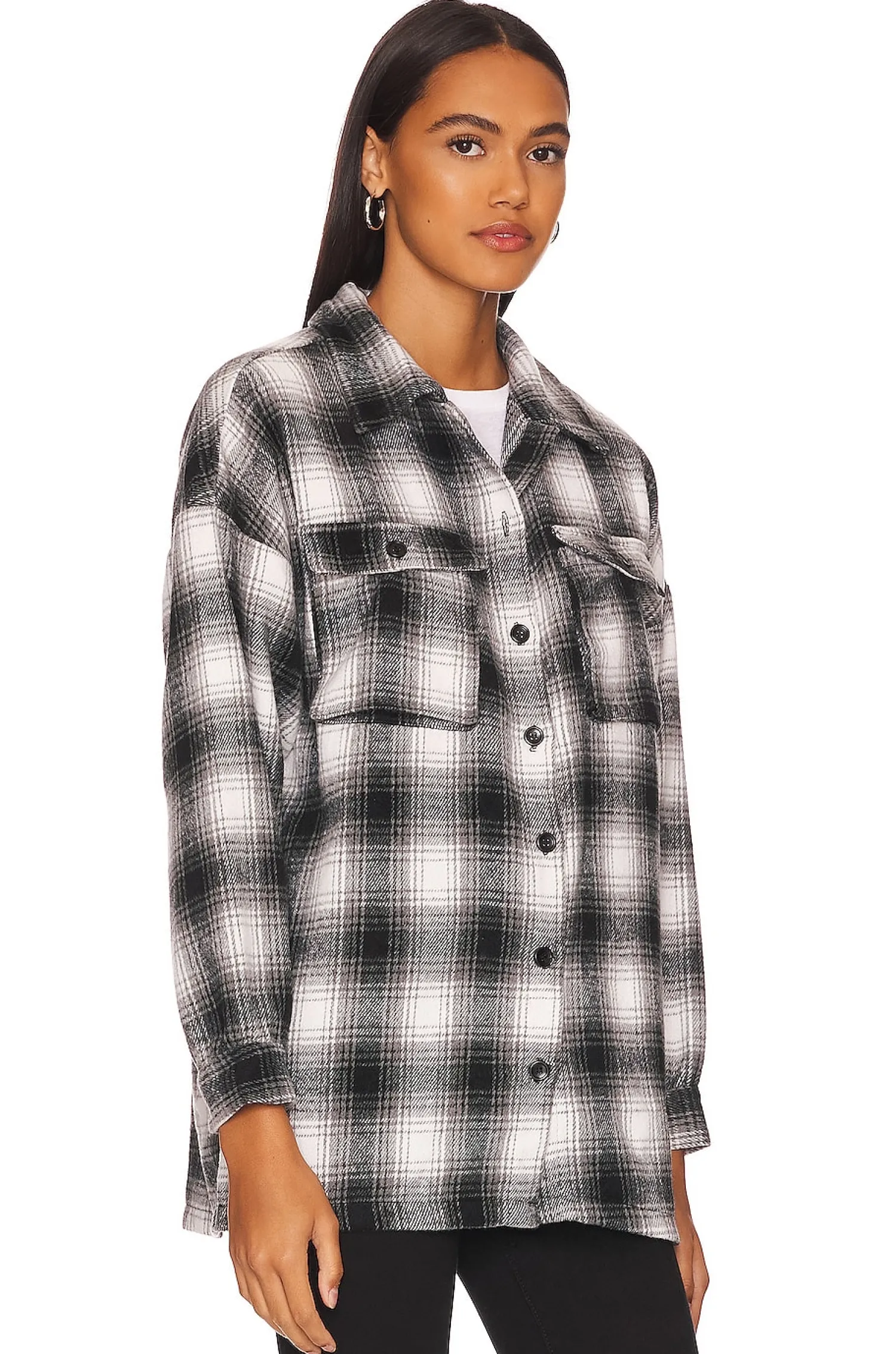 Women Lovers and Friends Jackets & Coats>Harlow Flannel Shacket