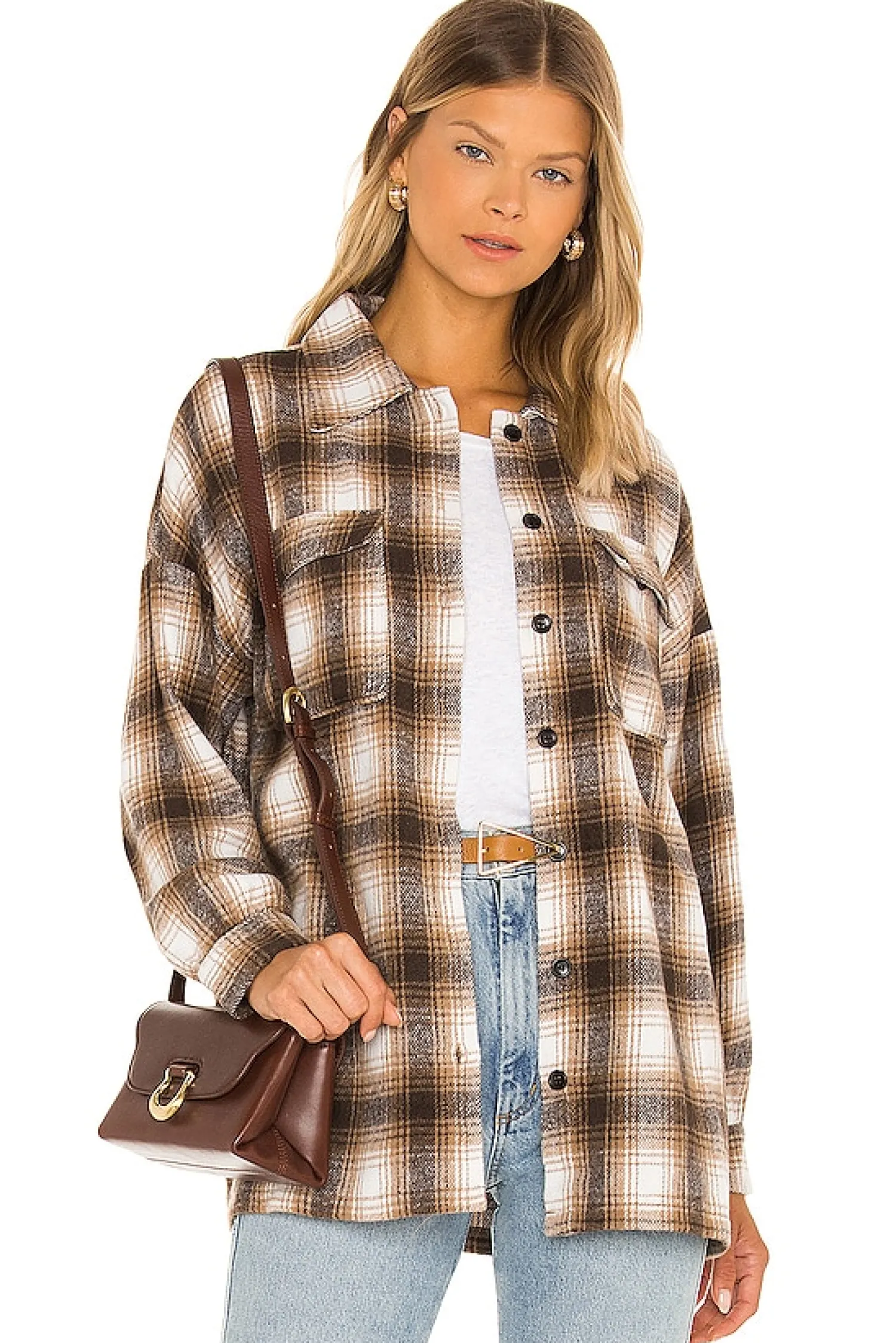 Women Lovers and Friends Jackets & Coats>Harlow Flannel Shacket