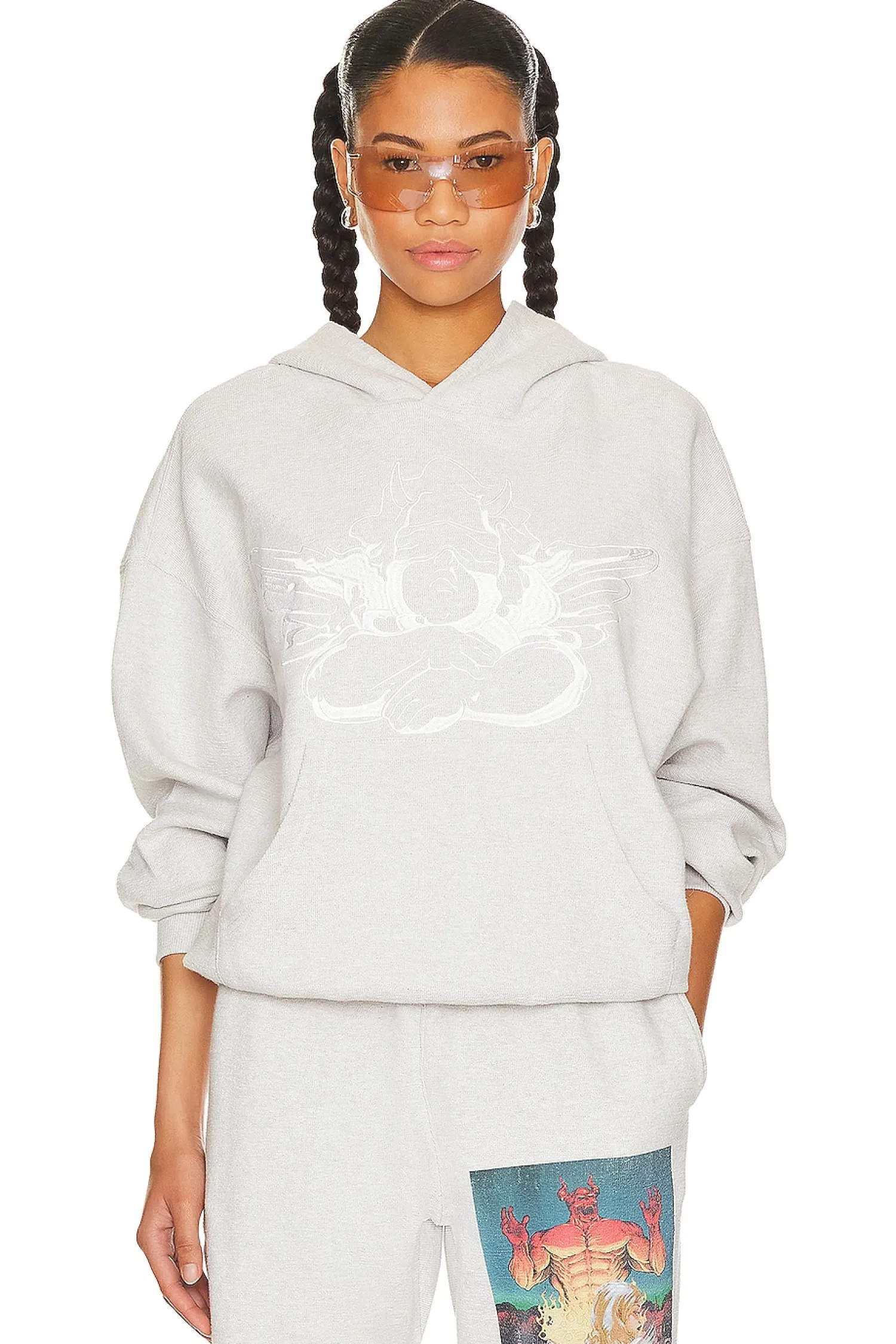 Women Boys Lie Loungewear>Hatchet Cemetery Interlock Hoodie