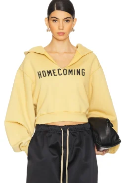 Women Fear of God ESSENTIALS Loungewear>Heavy Fleece Cropped V-neck