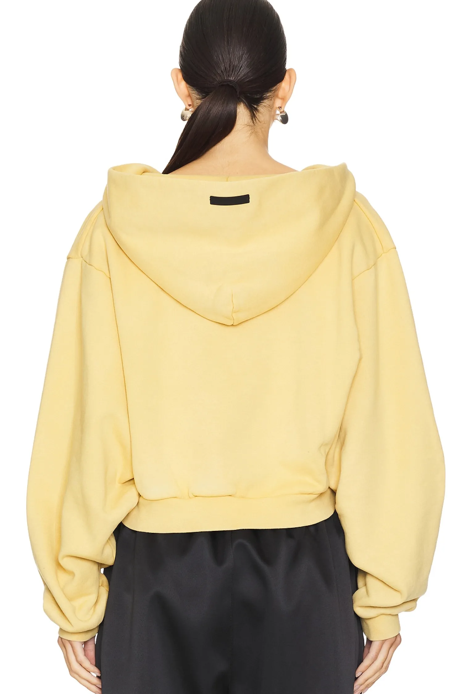 Women Fear of God ESSENTIALS Loungewear>Heavy Fleece Cropped V-neck