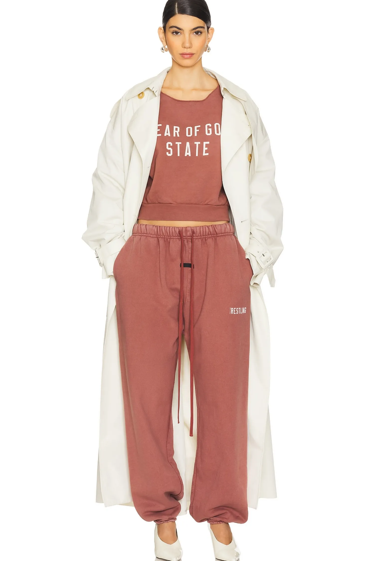 Women Fear of God ESSENTIALS Pants|Loungewear>Heavy Fleece Sweatpant