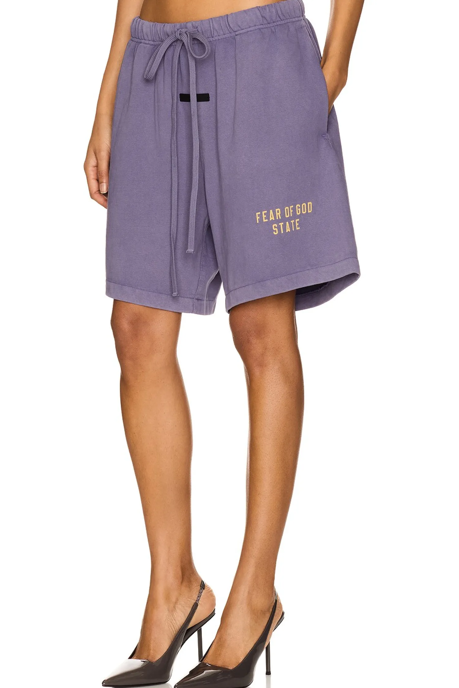 Women Fear of God ESSENTIALS Loungewear>Heavy Jersey Soccer Short