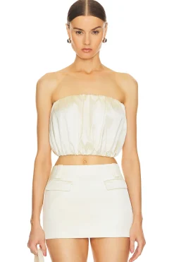Women Helsa Matching Sets>Heavy Satin Bubble Top