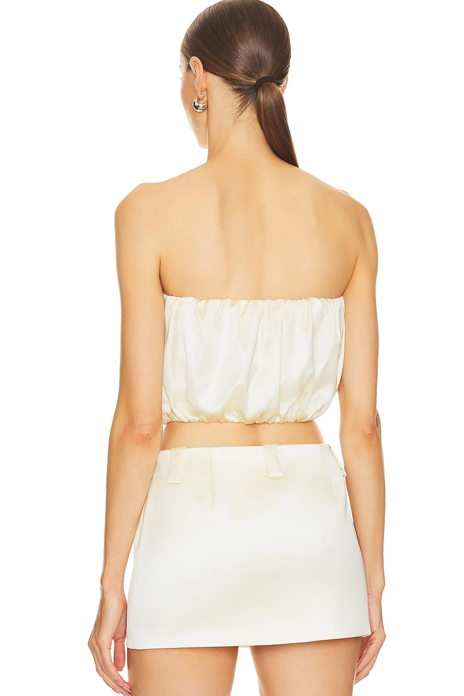 Women Helsa Matching Sets>Heavy Satin Bubble Top