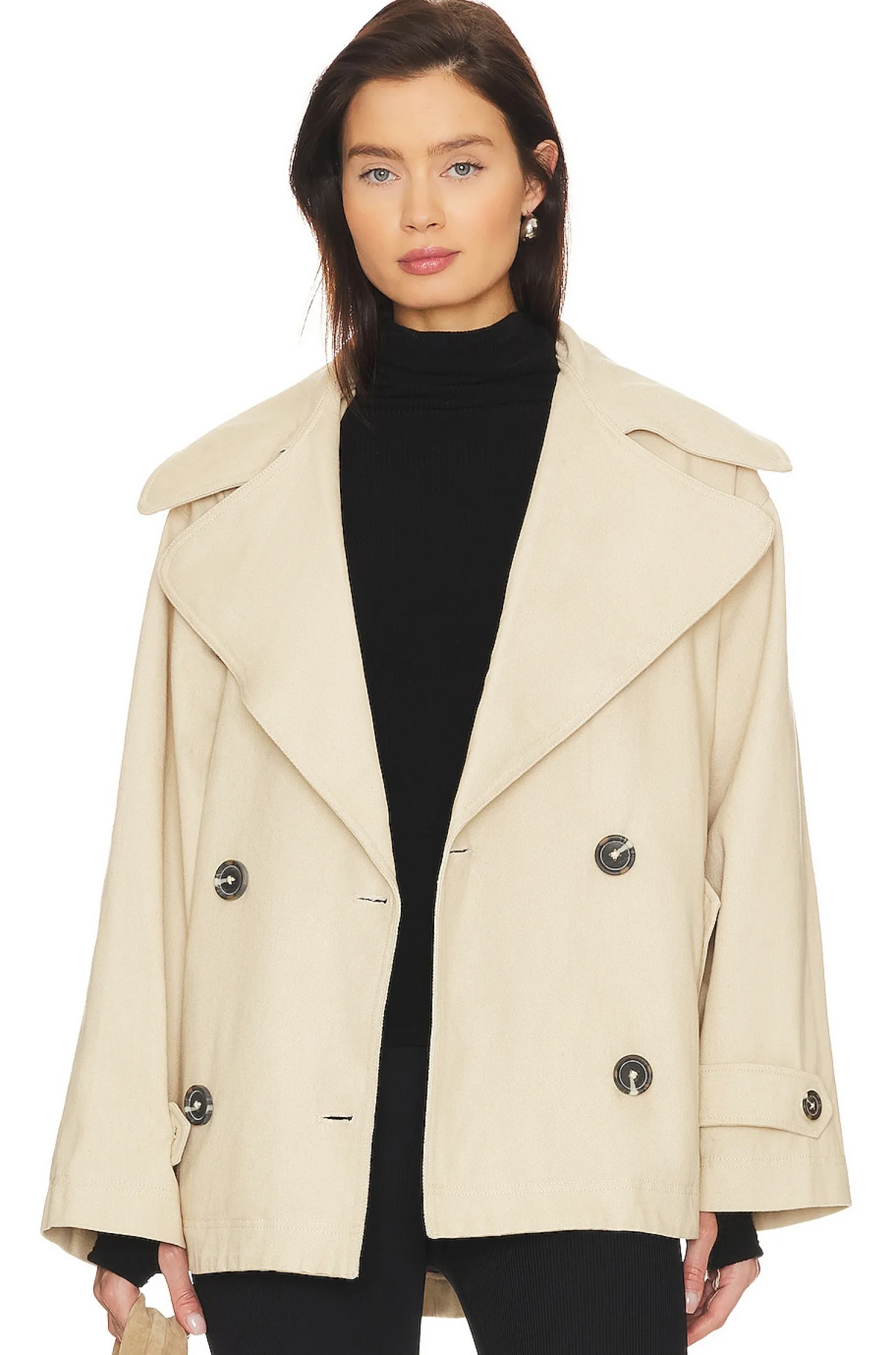 Women Free People Jackets & Coats>Highlands Peacoat In Tea Combo