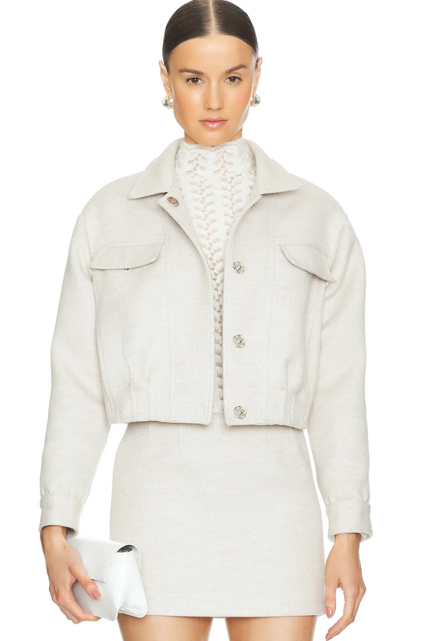 Women SABLYN Jackets & Coats>Holis Cropped Pleated Jacket