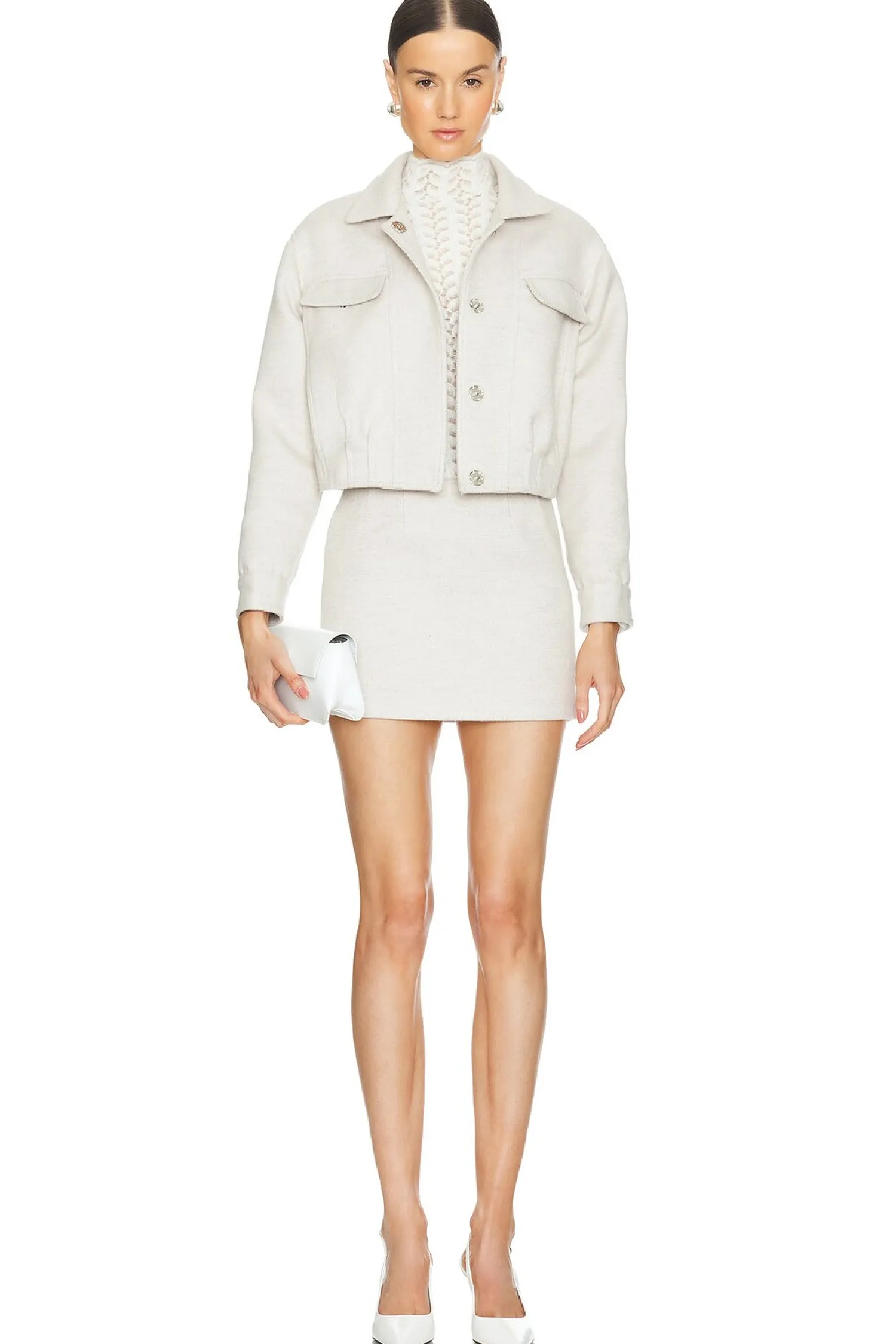 Women SABLYN Jackets & Coats>Holis Cropped Pleated Jacket