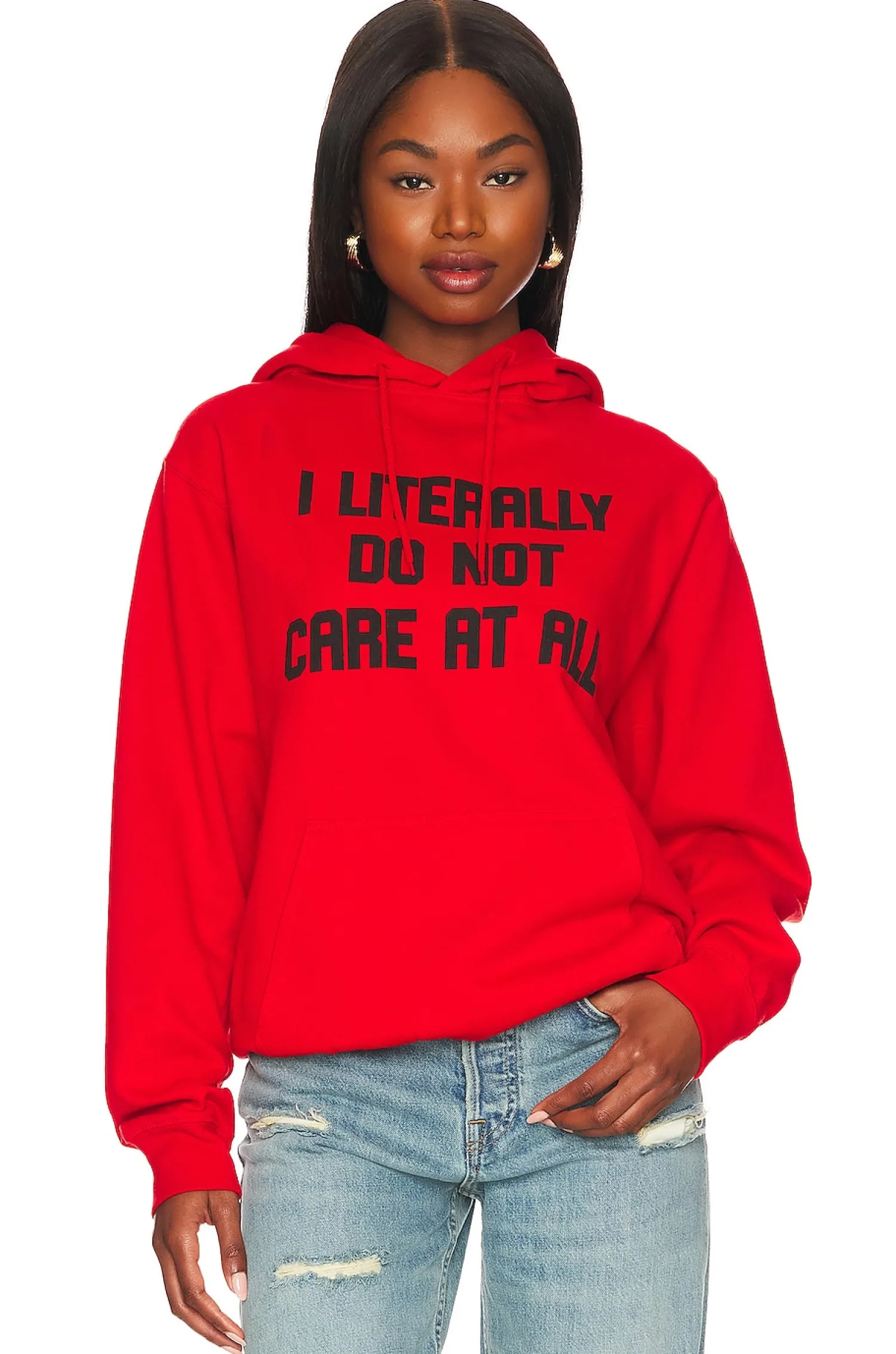 Women DEPARTURE Loungewear>I Literally Do Not Care Hoodie